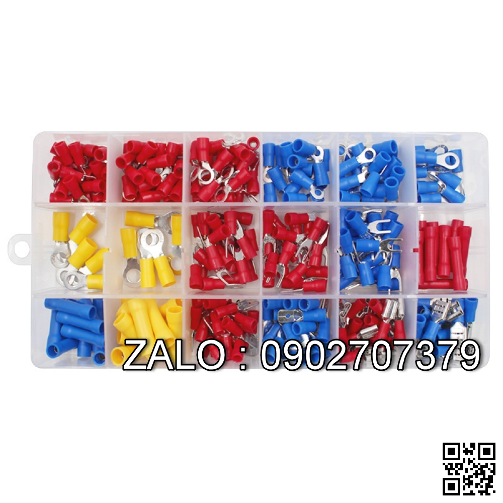 Hộp đầu cos tổng hợp 300 cái đầu cos đủ loại