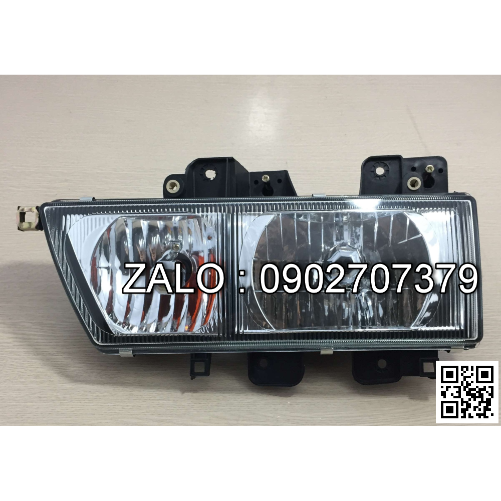 Đèn pha xe tải lắp cho xe thùng JAC, Chiến Thắng 2,5 tấn, xe ben 5 tấn , Loại đèn mặt thủy tinh, xi nhan rời