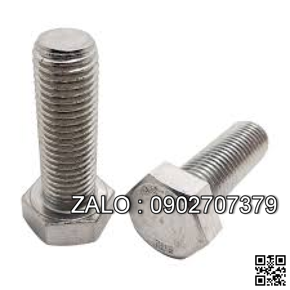 bulong M24x160 ren suốt, gồm bulong, tán, long đền, đệm vênh