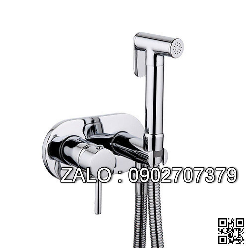 Vòi xịt vệ sinh nóng lạnh âm tường nhiệt độ Miken F-7506W