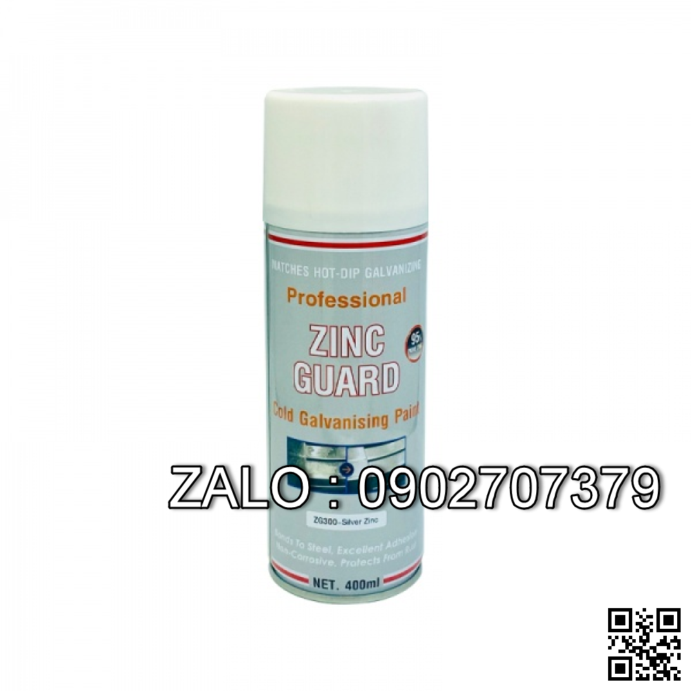 SƠN XỊT KẼM LẠNH ZINC GUARD 300,  (400ml/chai)