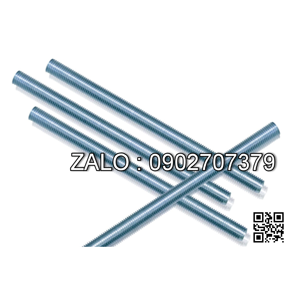 Bulong lục giác M10x100mm, ren suốt, gồm: đai ốc, long đền vênh, long đền bằng; cấp bền 12.9