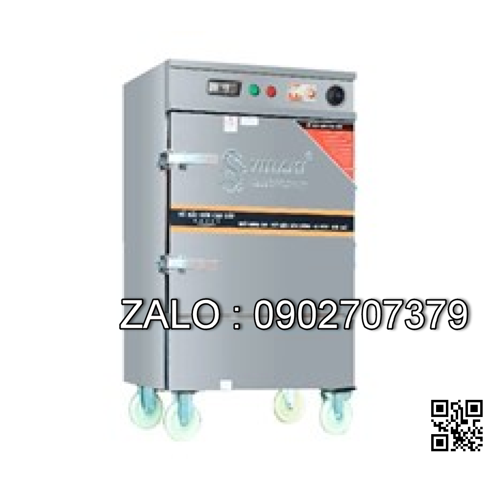 Tủ Nấu Cơm Điện 12 Khay Hẹn Giờ Aptomat, Đồng Hồ Báo Nhiệt Độ OKASU VI-D12APB