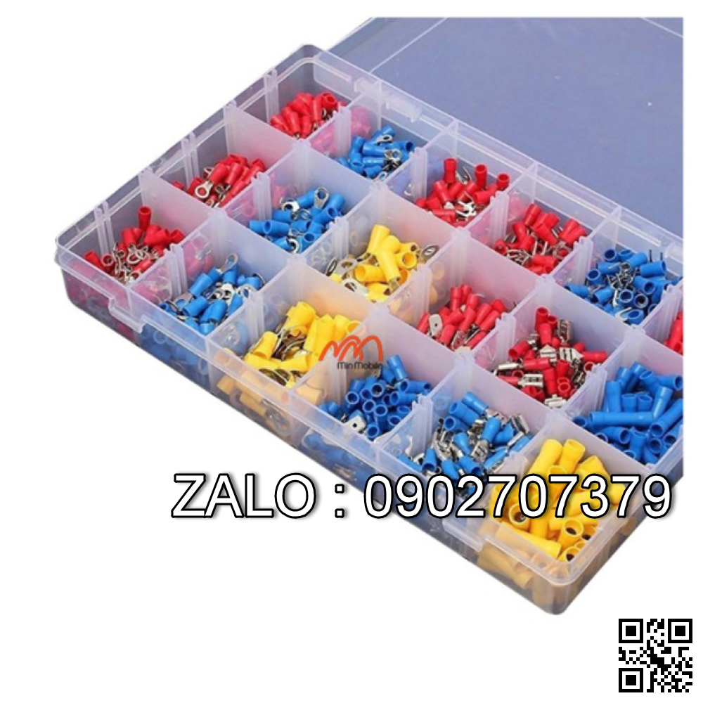 Hộp giắc đầu cos nối dây điện 18 size 150 cái