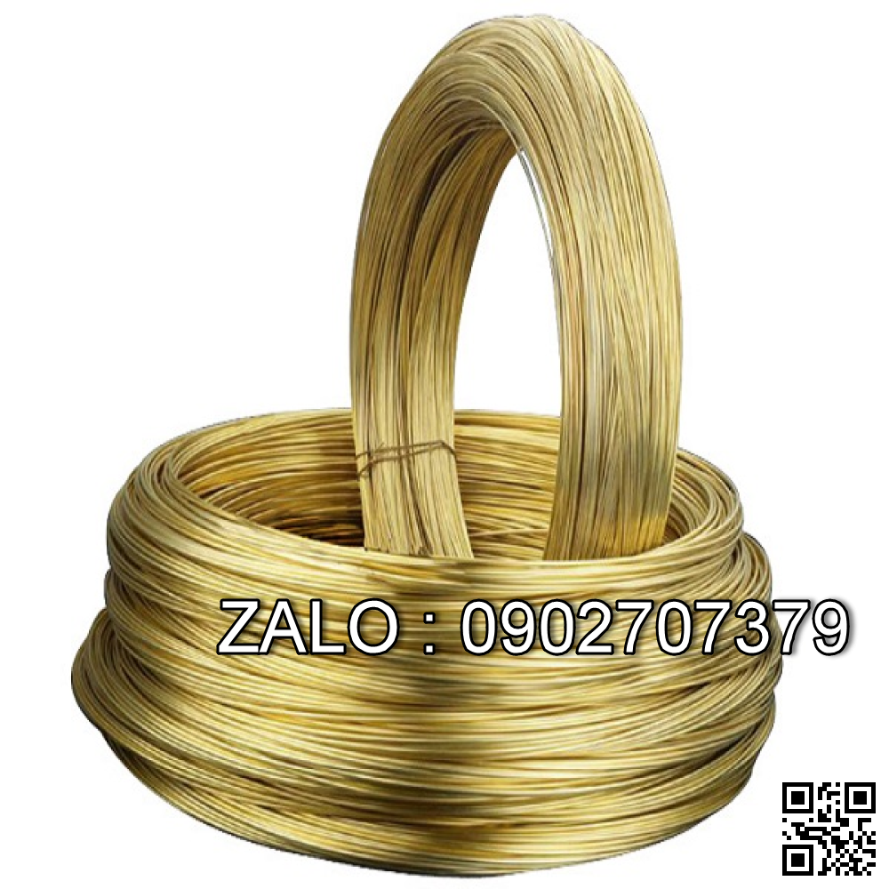 Dây đồng thau, Φ0,16, nặng khoảng 58 mét/kg