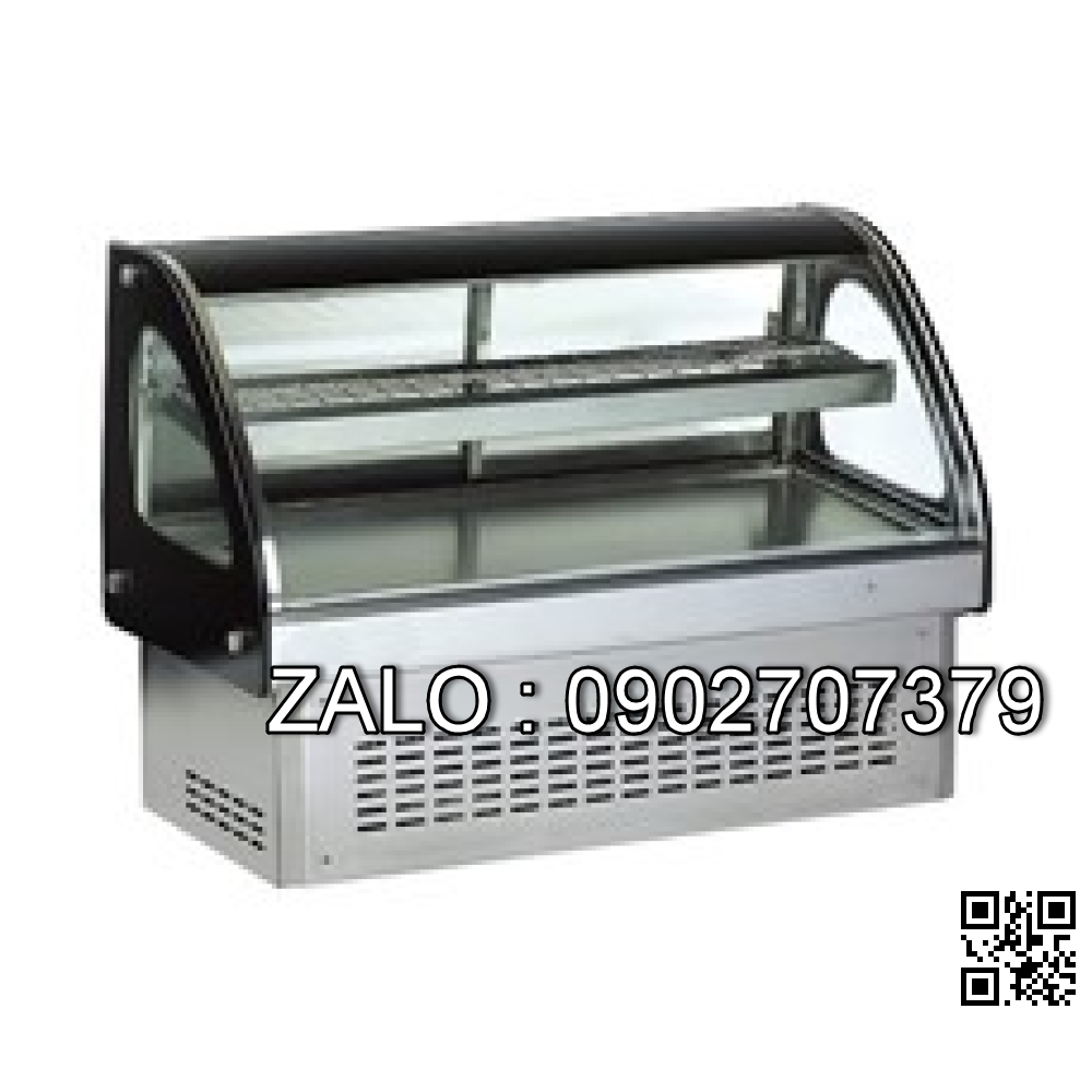 Tủ trưng bày bánh kính cong Okasu CCS-24SS-2