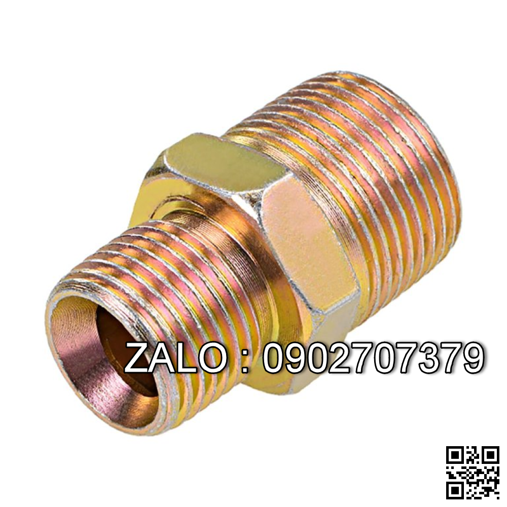 Đầu nối 2 đầu ren răng ngoài thau giảm = 2 1/2 x 1 1/4 , 1 đầu côn lõm