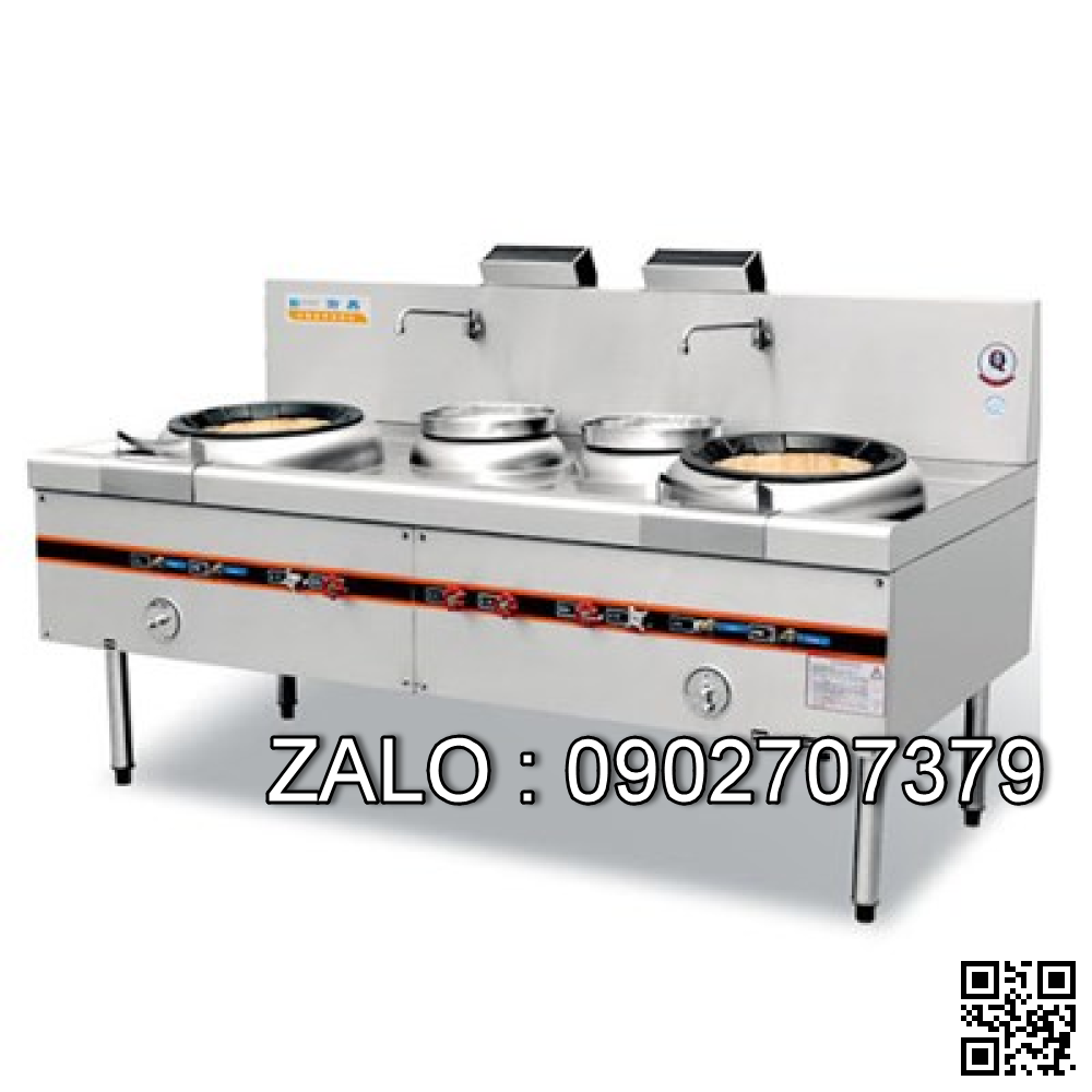 Bếp á 2 họng 2 nồi súp (có quạt thổi) Kingbetter SSSS-001