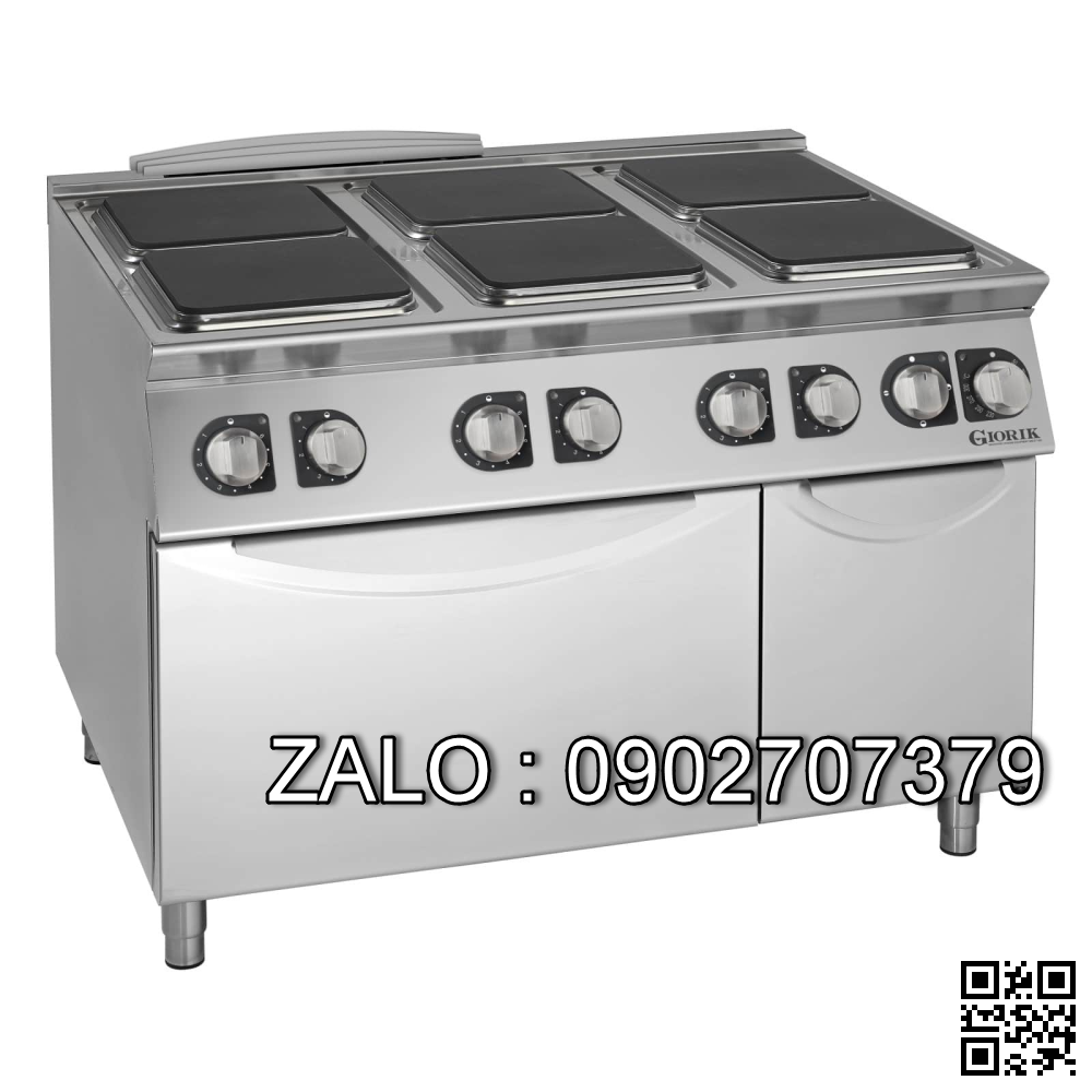 Bếp Âu 6 họng mặt vuông dùng điện Giorik CE76QE