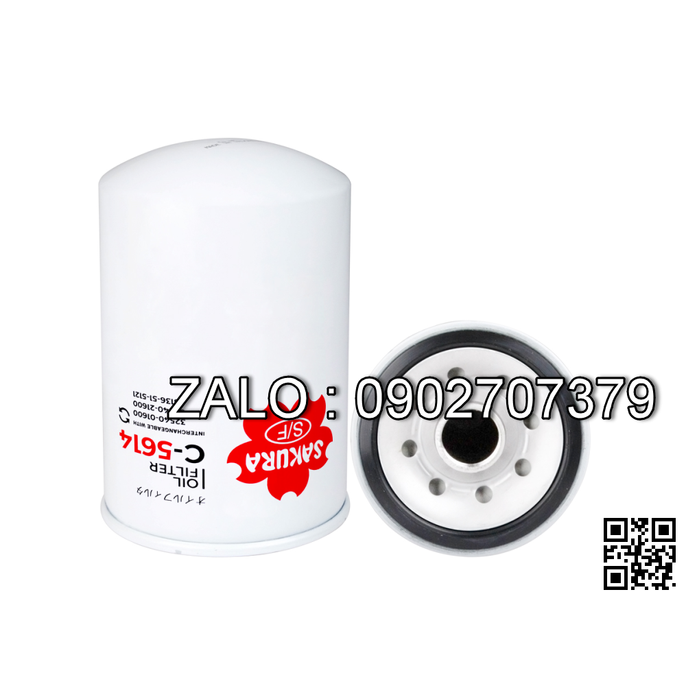Lọc nhớt C-5614 cho xe xuc WA350