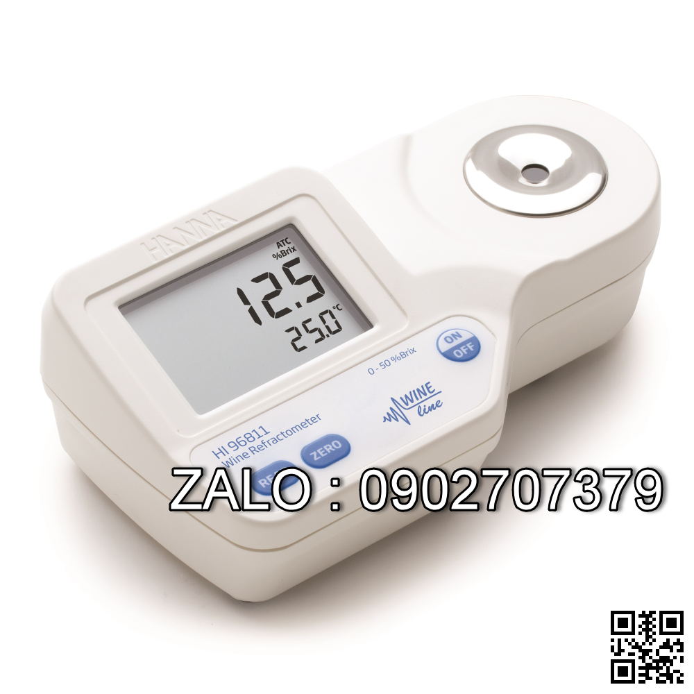 Máy đo hàm lượng đường trong rượu vang HANNA HI96811 (0 to 50 % Brix)