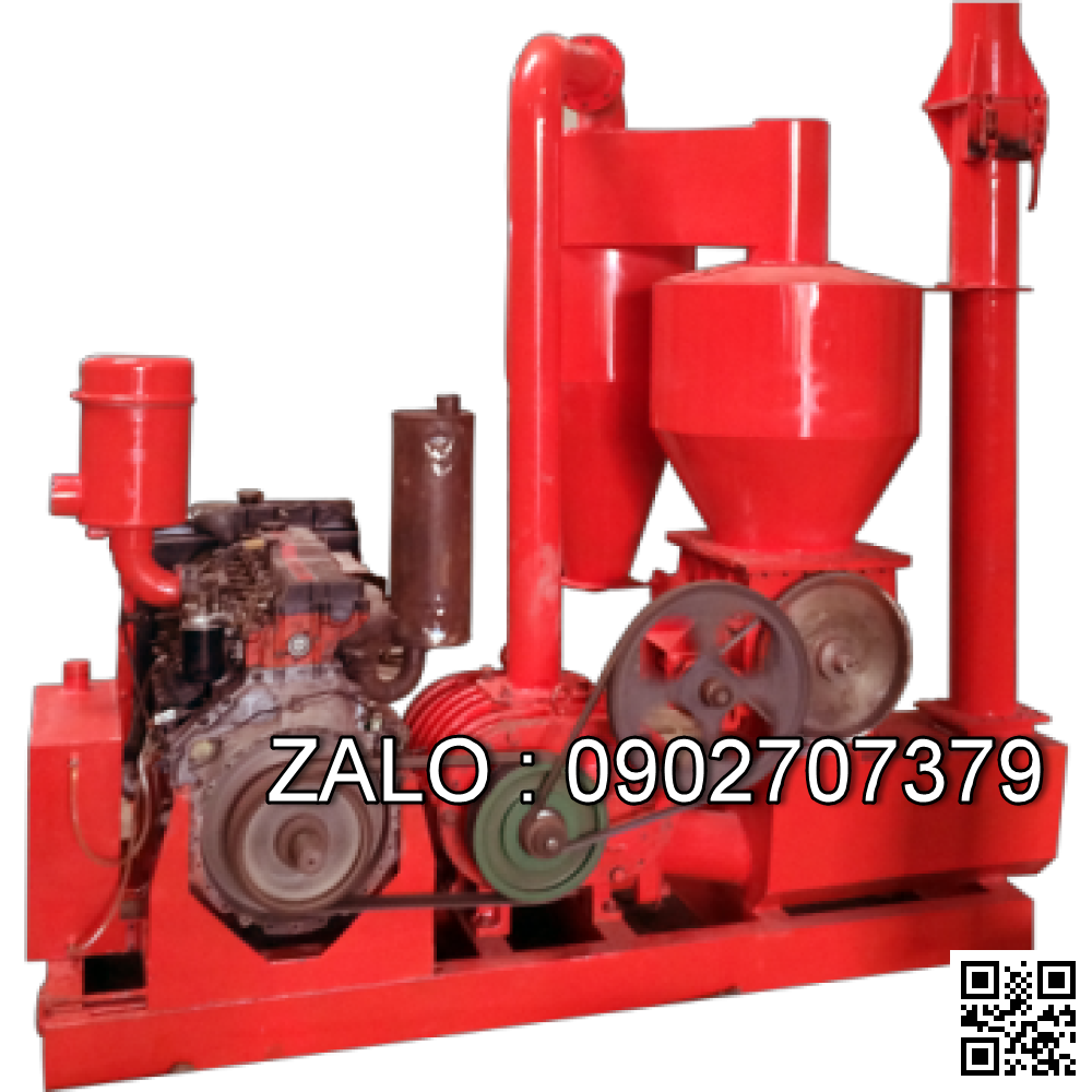 Máy hút thổi trấu động cơ dầu
