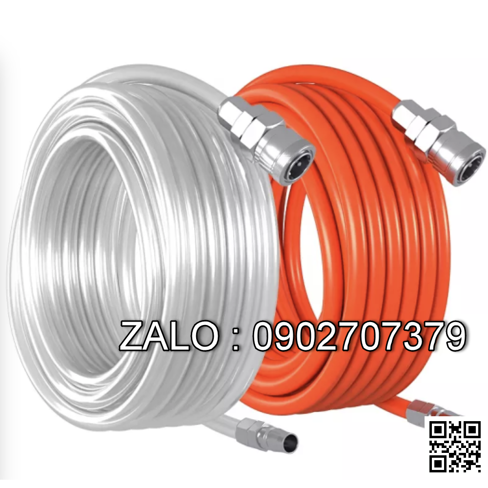 Dây hơi PU khí nén khí loại xịn phi 8mm x 5mm, Sợi 10m, 15m, 20m