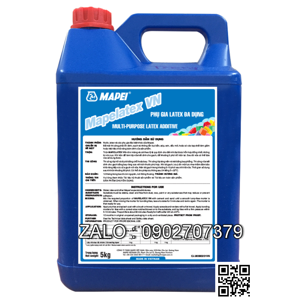Mapei Latex Phụ gia Latex cao su tổng hợp dạng lỏng sệt
