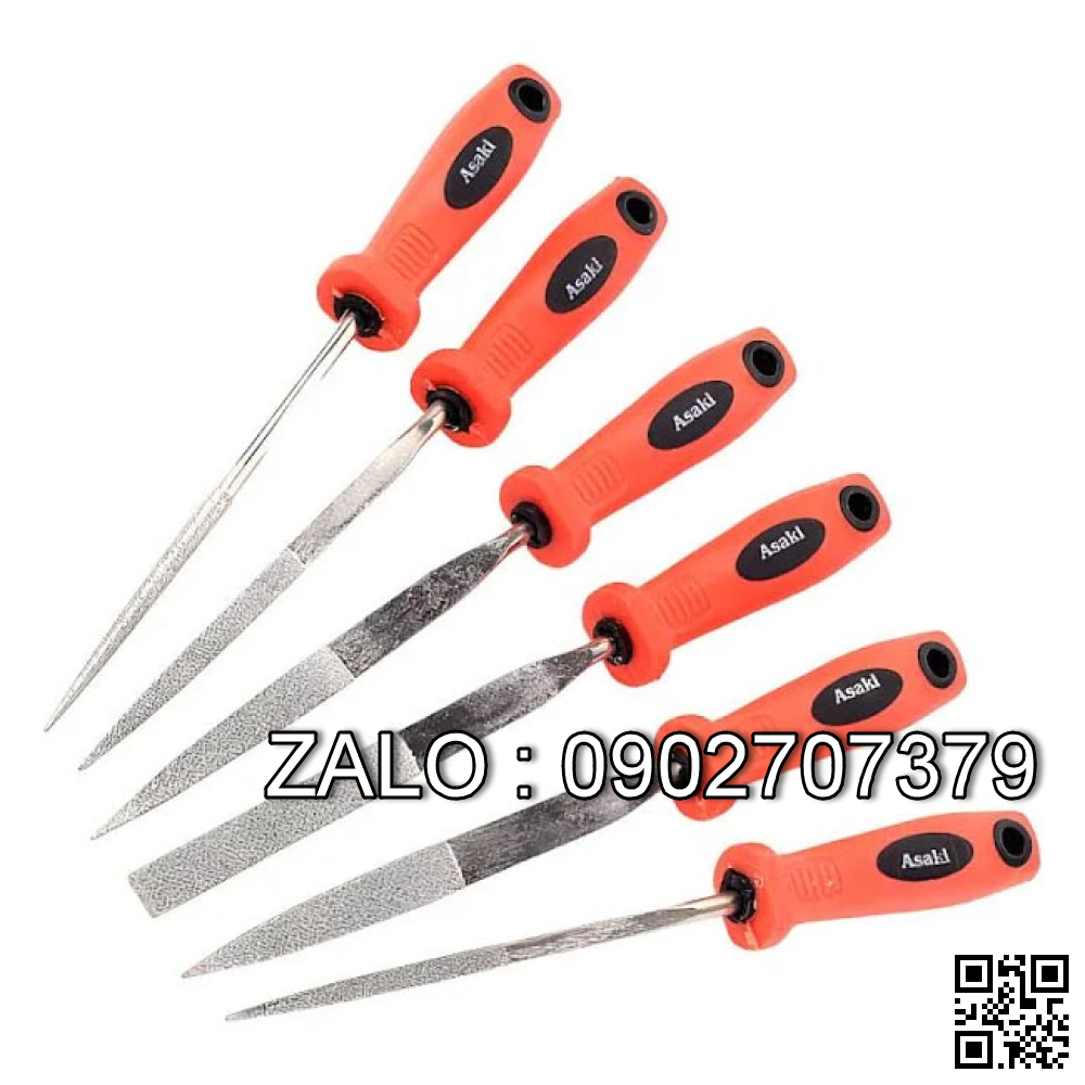 Bộ dũa kim cương Asaki 6 chiếc 4x160mm AK-3902