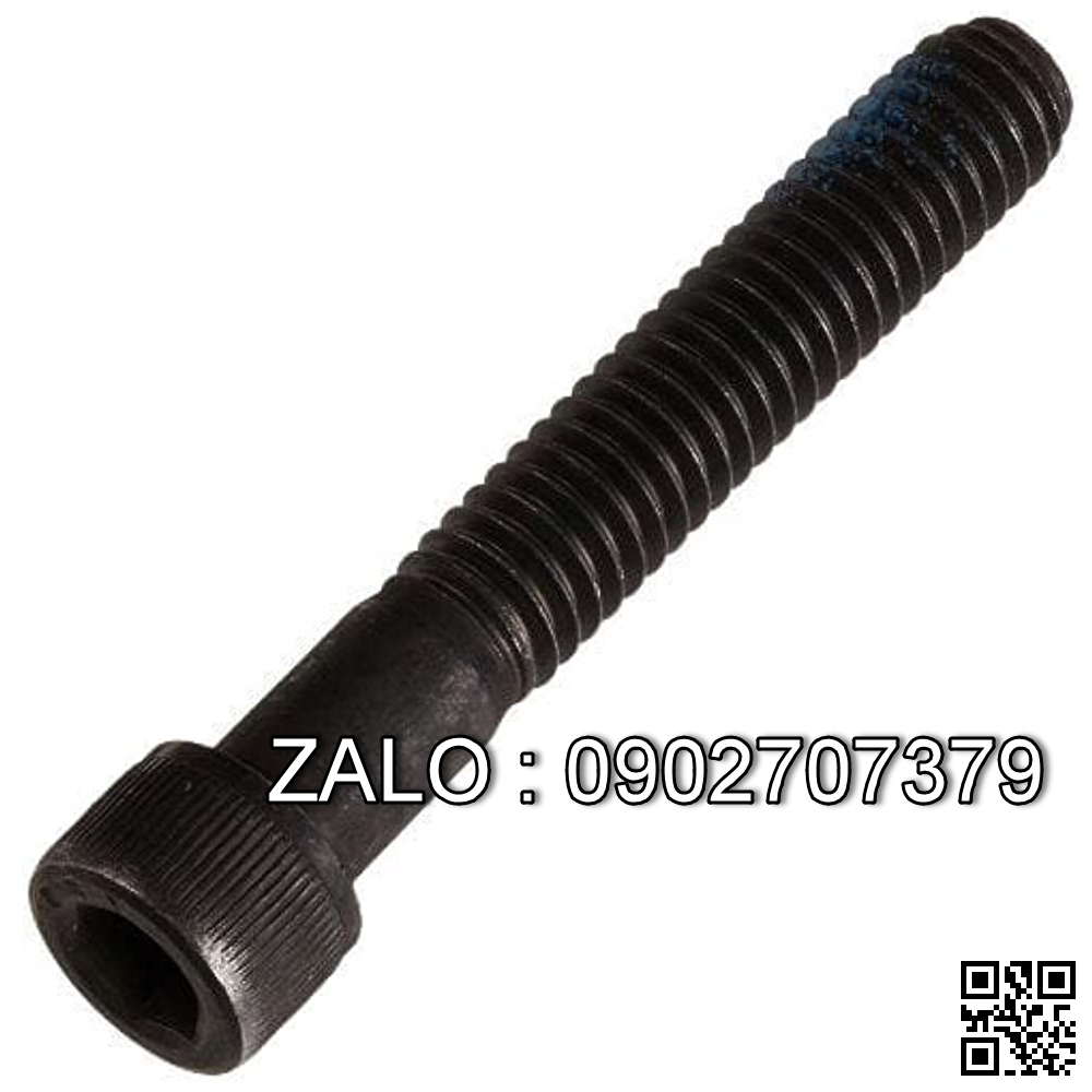 Bộ Bulong lục giác chìm đầu cầu ren lửng thép đen M2x4
