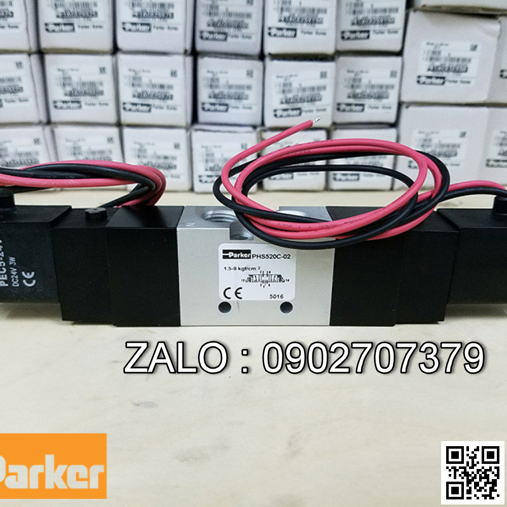 Van khí nén parker PHS520C-02-220V Ren 1/4