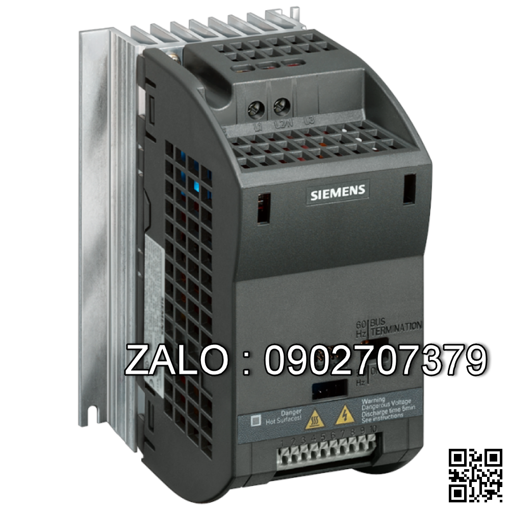 Biến tần Siemens 6SL3210-5BB17-5BV1 0.75kW 1 Pha 220V