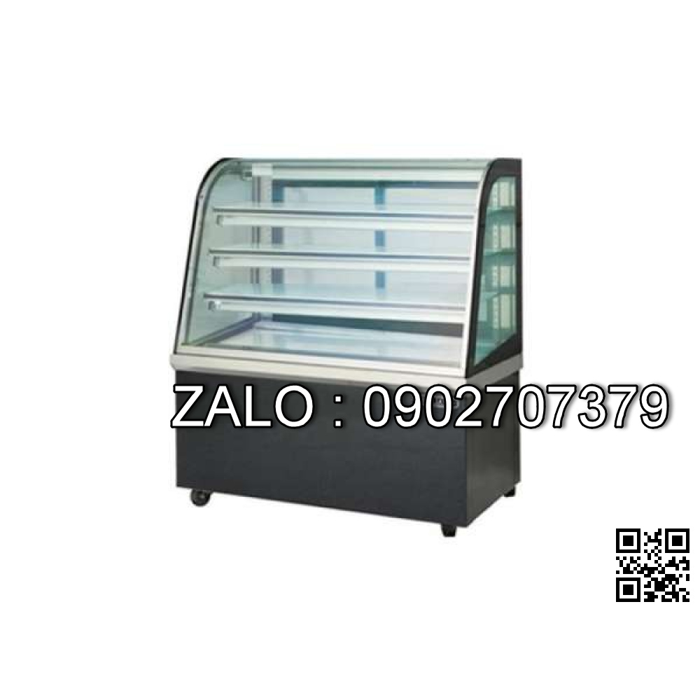 Tủ trưng bày bánh kem kính cong Okasu CCS09SB13-3FB