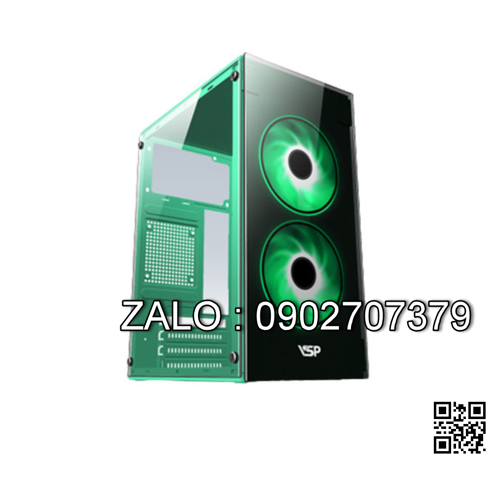 Case VSP V212 Màu Xanh (Hông + Mặt Trước Kính Cường Lực, Fan Đuôi 8cm)