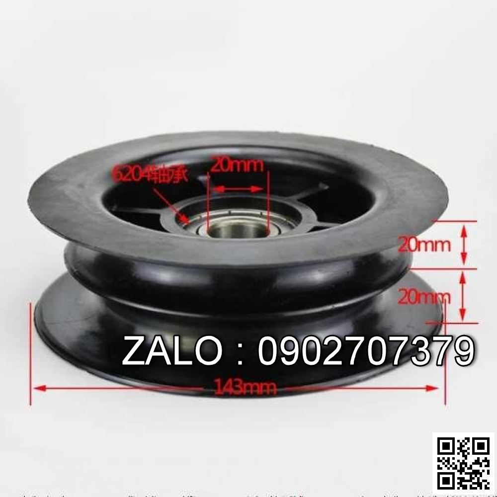 puly nhựa xe nâng 132*27*21*27