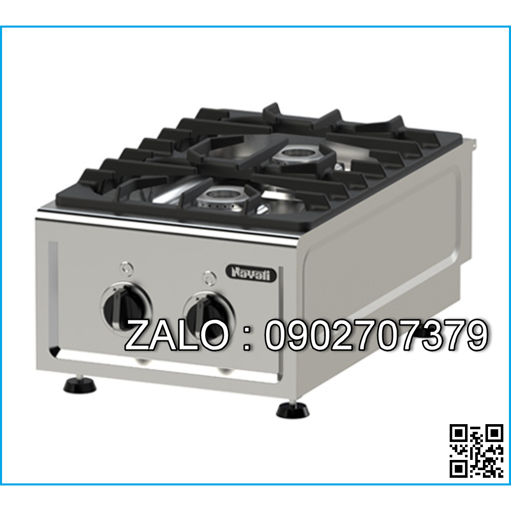 Bếp Âu 2 họng dùng gas để bàn Nayati NGOB 4-60 AM