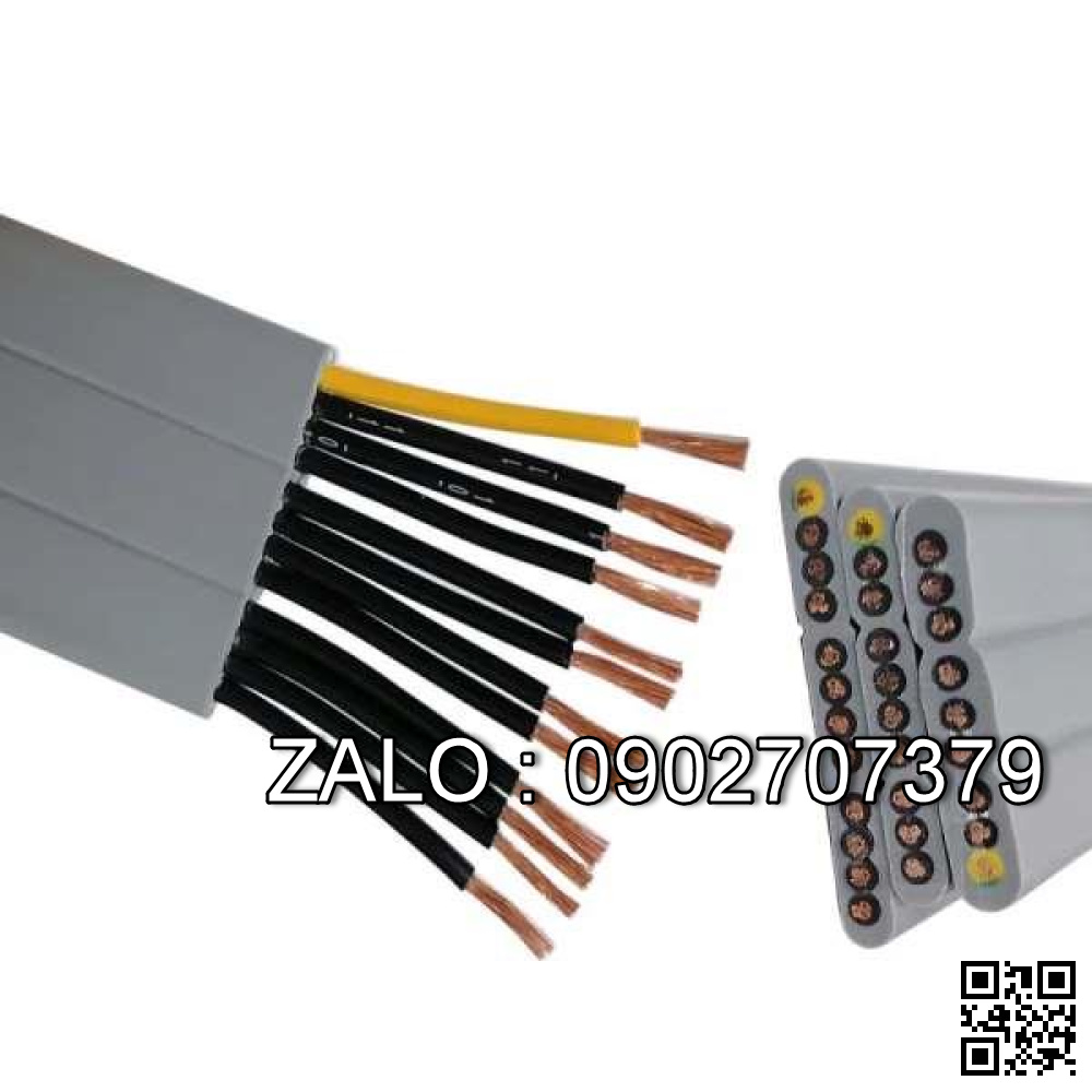 Dây cáp dẹt 4C x 1.5 mm, dùng cấp nguồn điện điều khiển