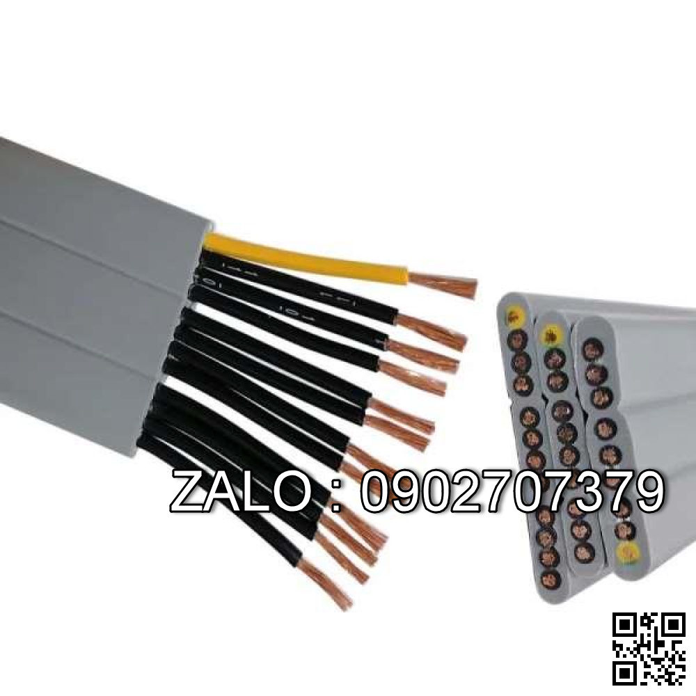 Dây cáp dẹt 4C x 5.5 mm, dùng cấp nguồn điện động lực
