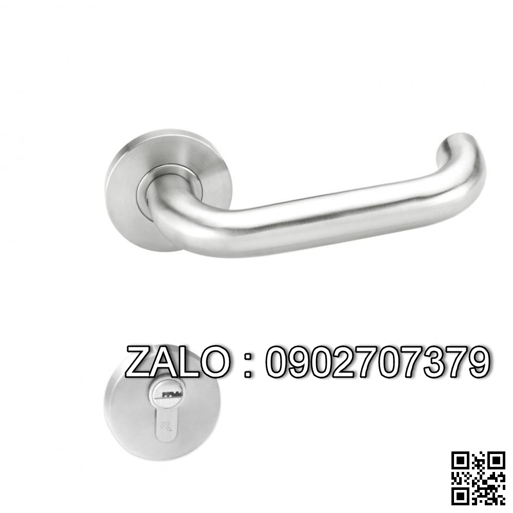 Khóa cửa phân thể Vickini 37102.102 SSS inox mờ 2 đầu chìa