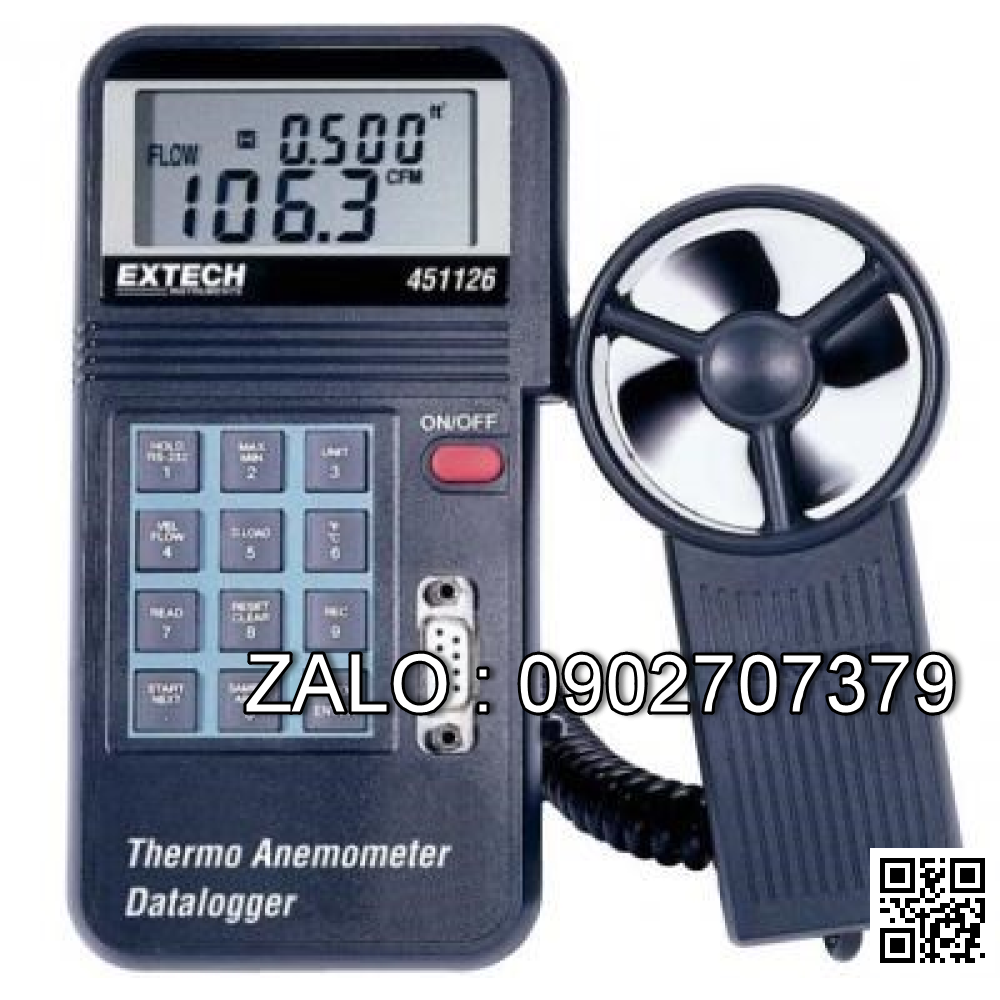 Thiết bị đo vận tốc gió - nhiệt độ Extech 451126