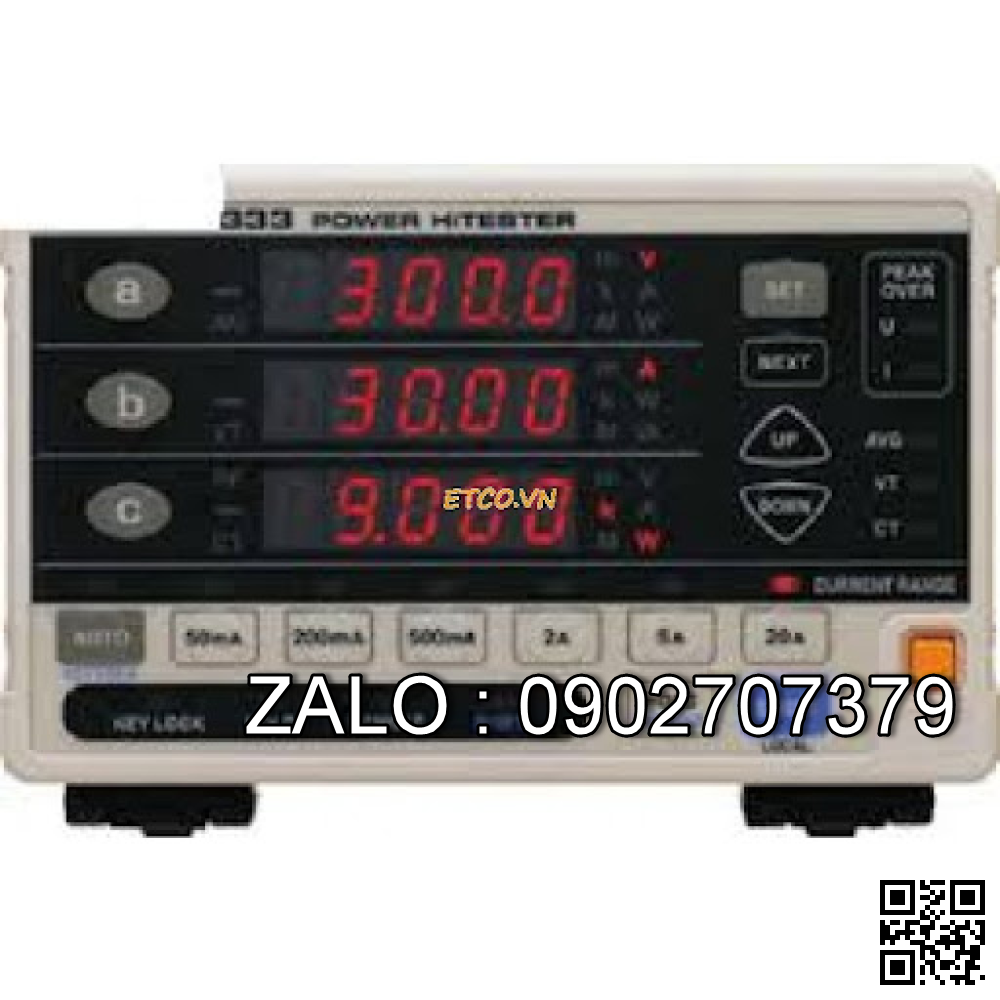 Thiết bị kiểm tra công suất 1P Hioki 3323