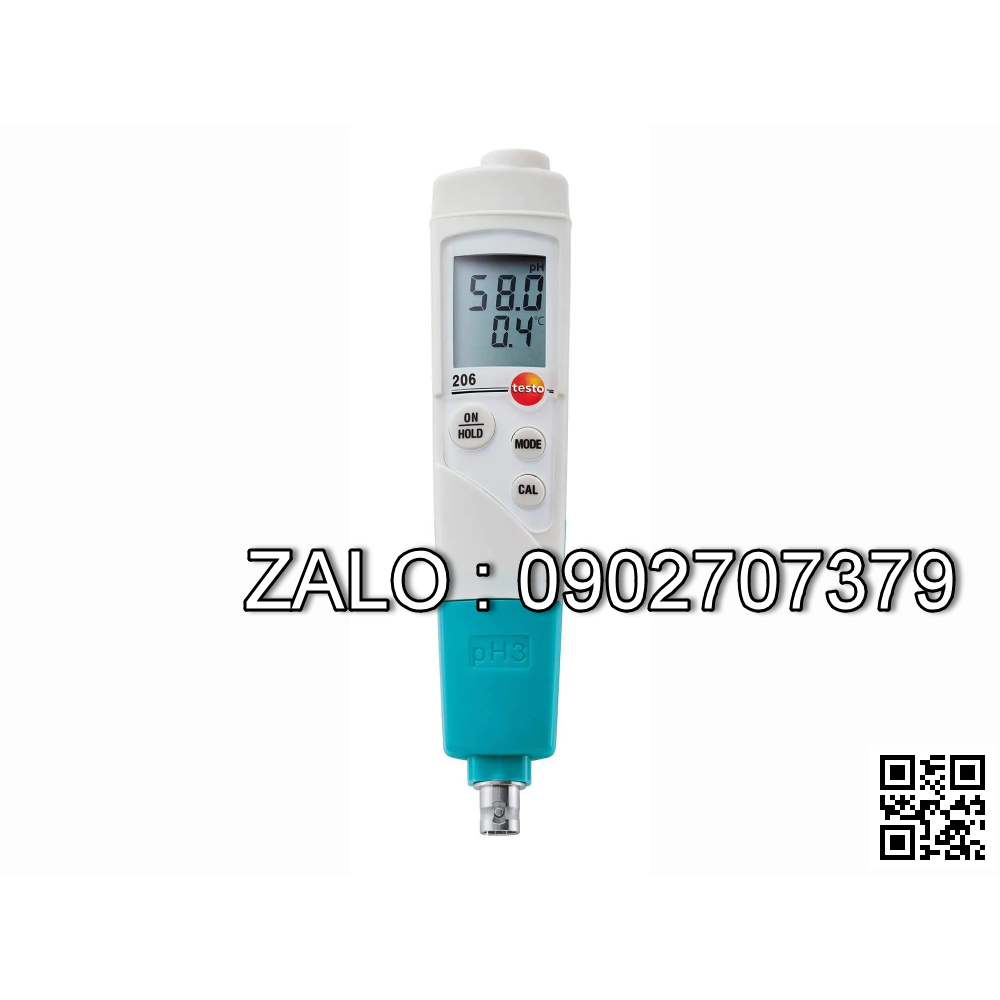 Thiết bị đo pH cảm biến gắn ngoài Testo 206-pH3
