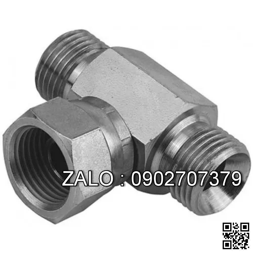 Khớp nối ống thủy lực ngã 3 ren ngoài 13