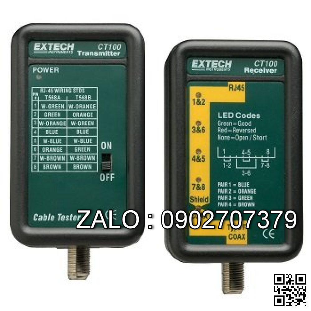 Thiết bị đo kiểm tra cáp EXTECH-CT100