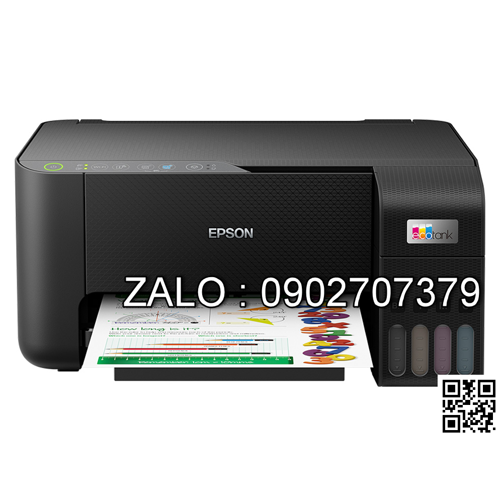 Máy In Epson L3250 (In/Scan/Copy) In Phun Màu Có Bộ Tiếp Mực Ngoài Chính Hãng