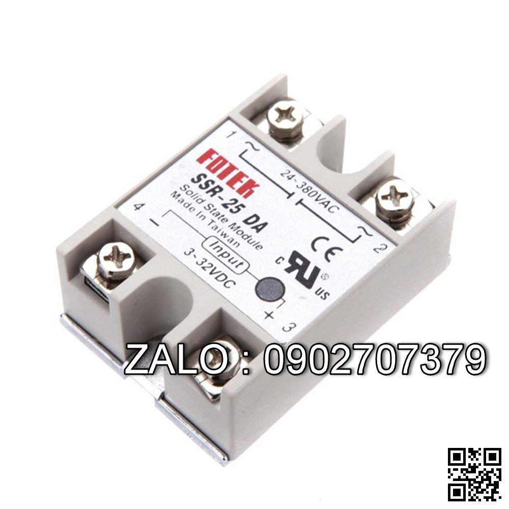 Solid relay 16A,24vdc Type:SSR-F-25DA