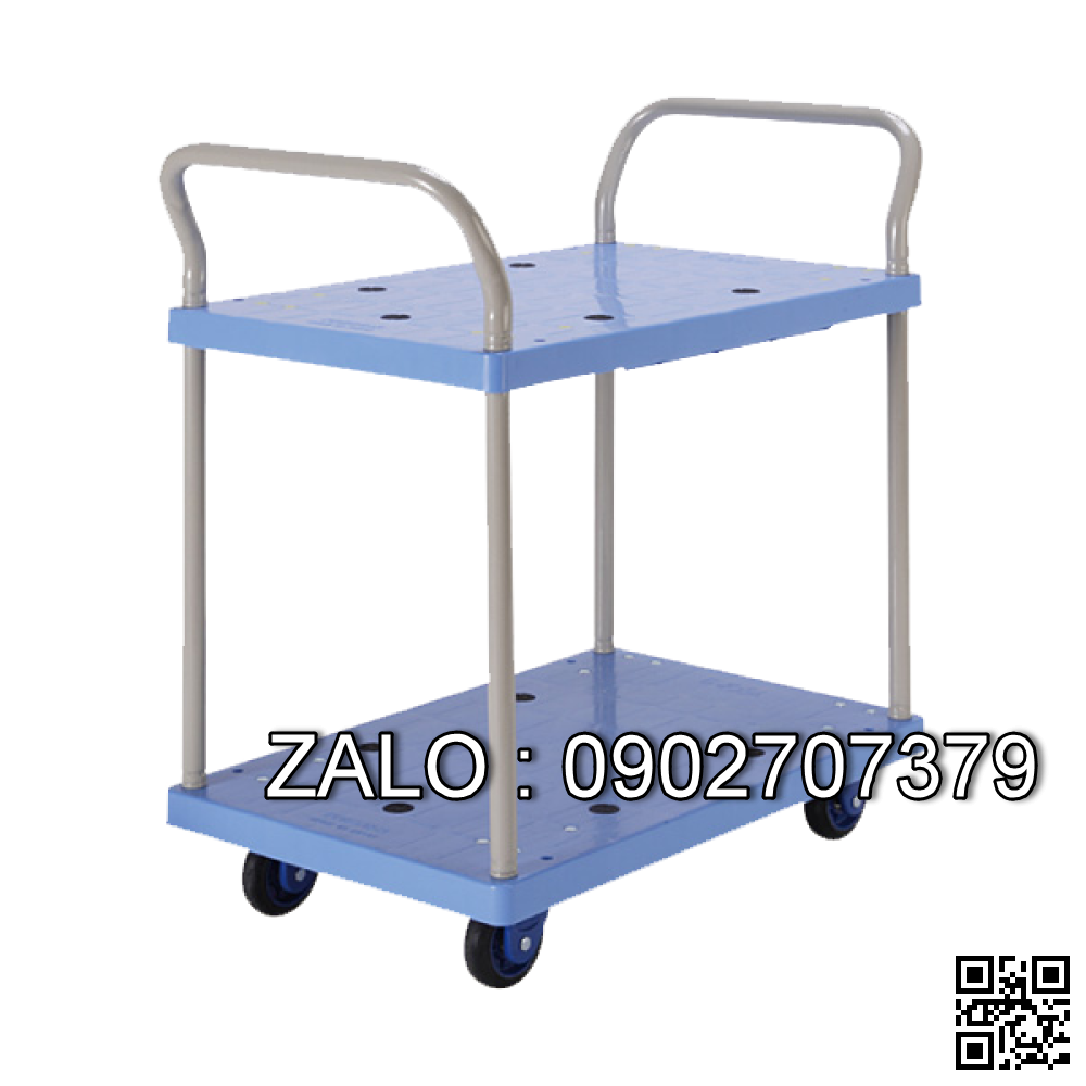 XE ĐẨY HÀNG 2 TẦNG SÀN NHỰA PRESTAR PB-104C-P