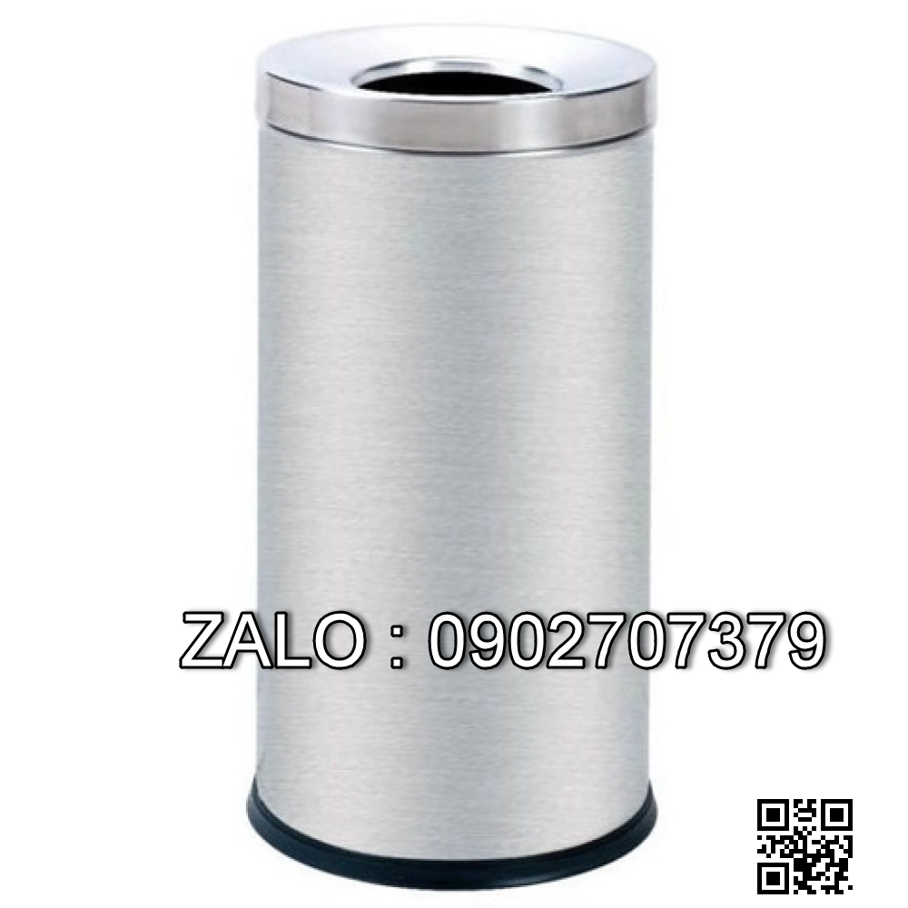 Thùng rác inox nắp lỗ tròn rất đẹp A35-M