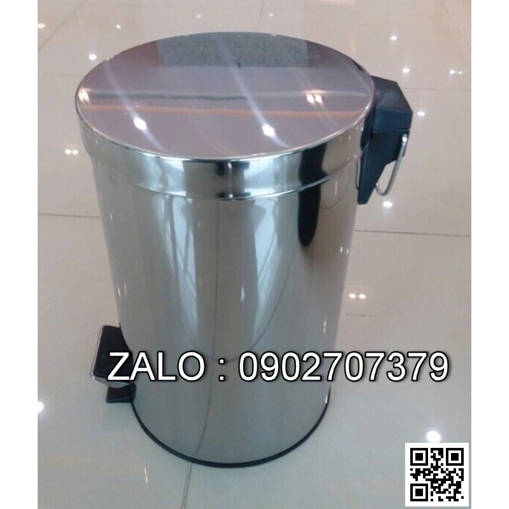 Thùng rác inox đạp chân 5 lít