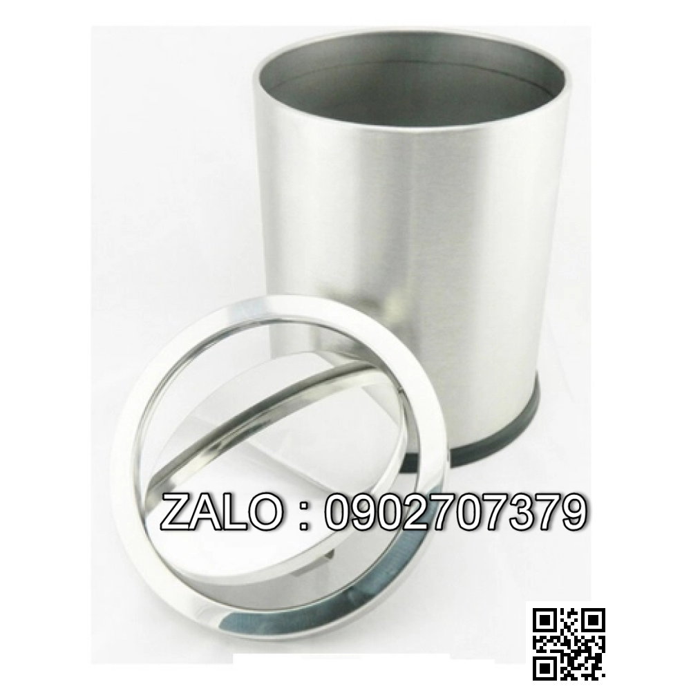 Thùng rác inox A36-H (thùng rác inox nắp lật)