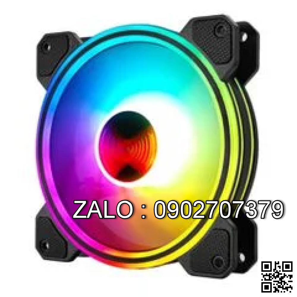 Fan Case Coolmoon K2 Led RGB (Tự Chuyển Màu) Ko Cần Hub