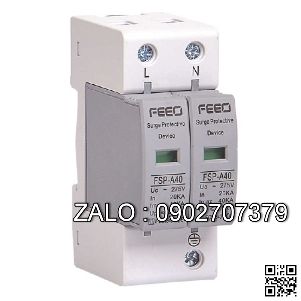 CB chống sét FEEO FSP-A40-01 40kA 220V 1P+N