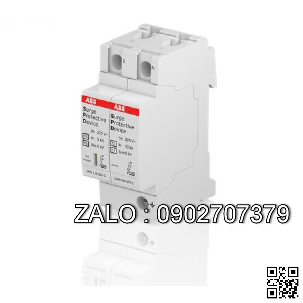 CB chống sét ABB OVR T2 3N 40-275 P QS 3P+N 40kA