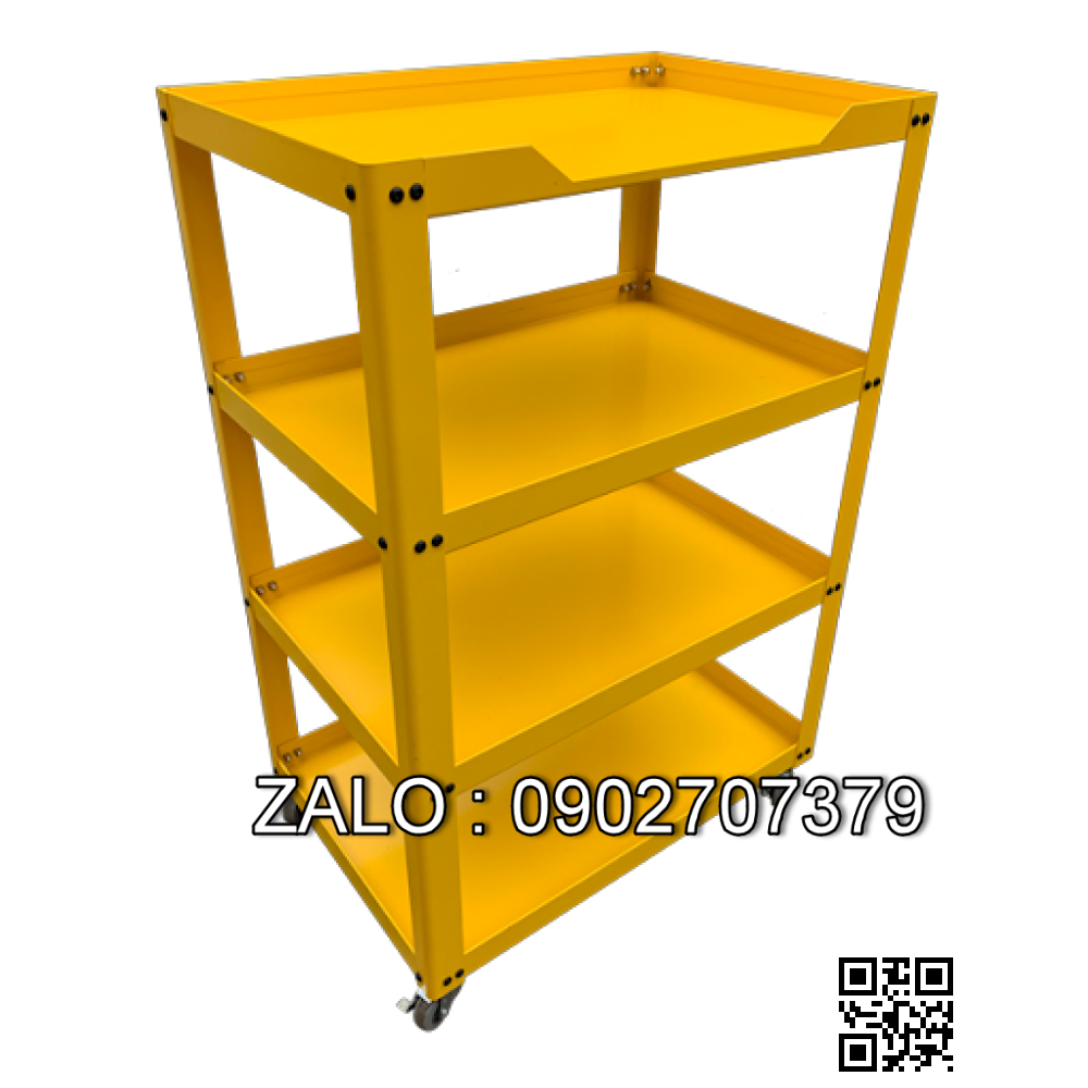 Xe để dụng cụ 4 ngăn OKASU N0R4 (Vàng)