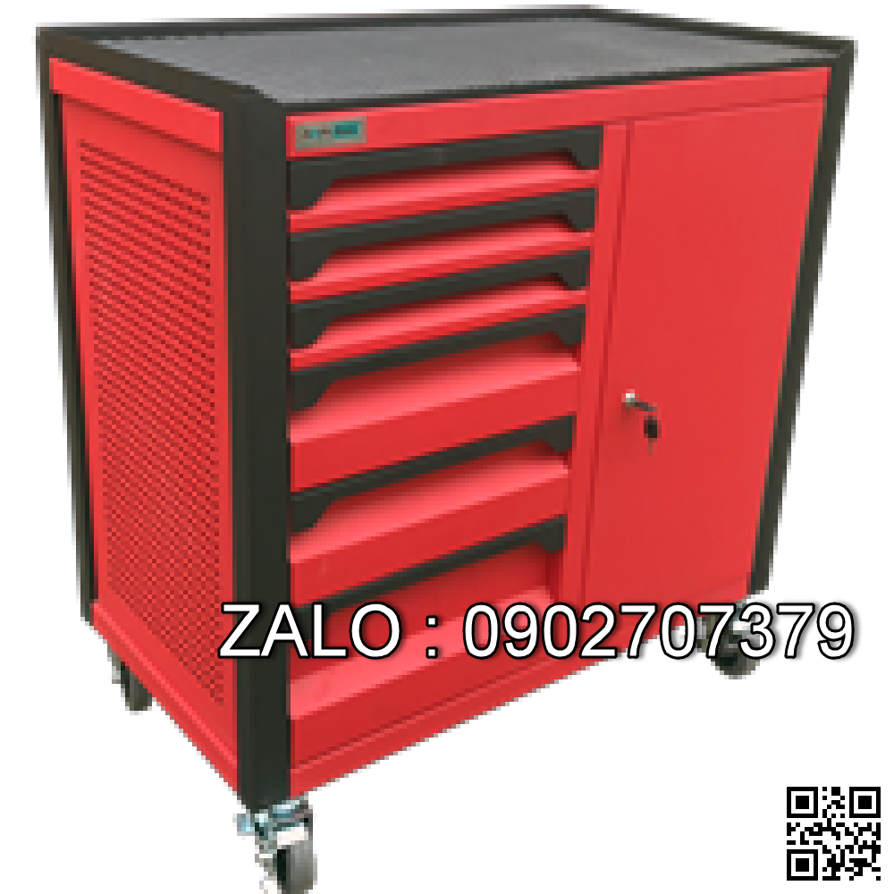 Tủ dụng cụ 7 ngăn mẫu 1 kèm hộc có khóa OKASU N1T1RD7
