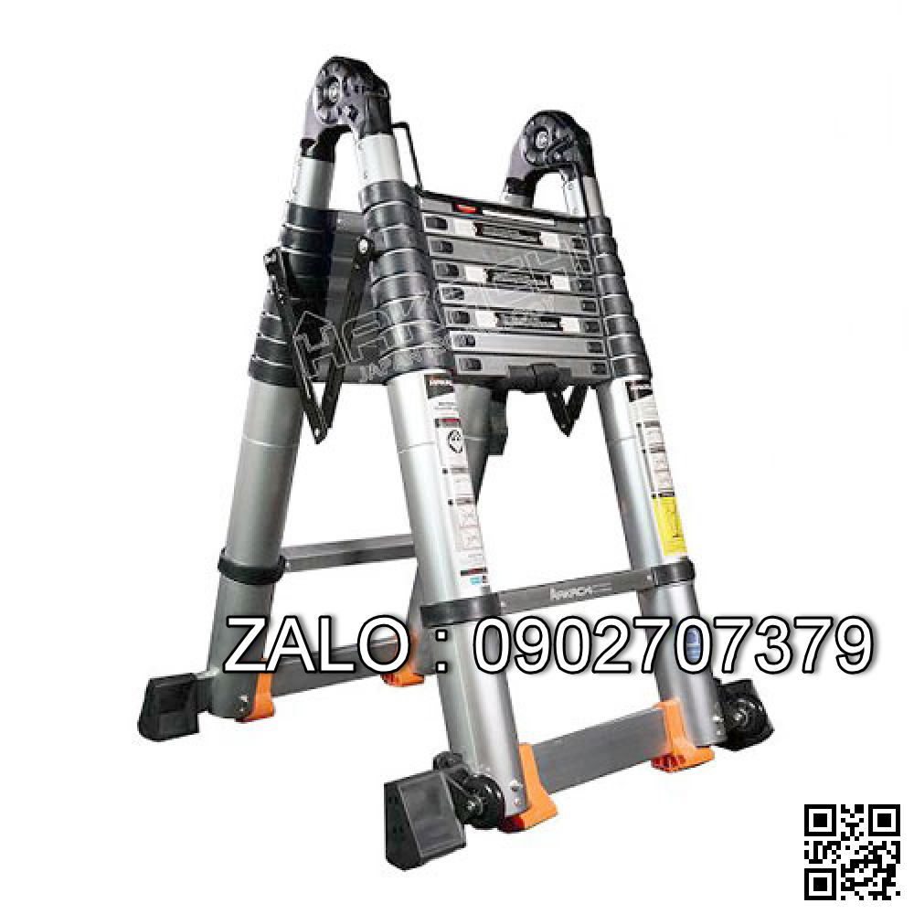 Thang nhôm rút chữ A Hakachi HM-14CP (4.4m)