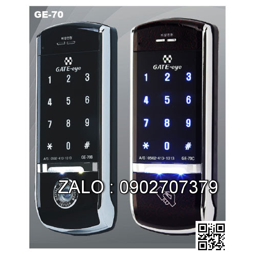 Khóa điện tử Gate Eyes 70 Touch Black