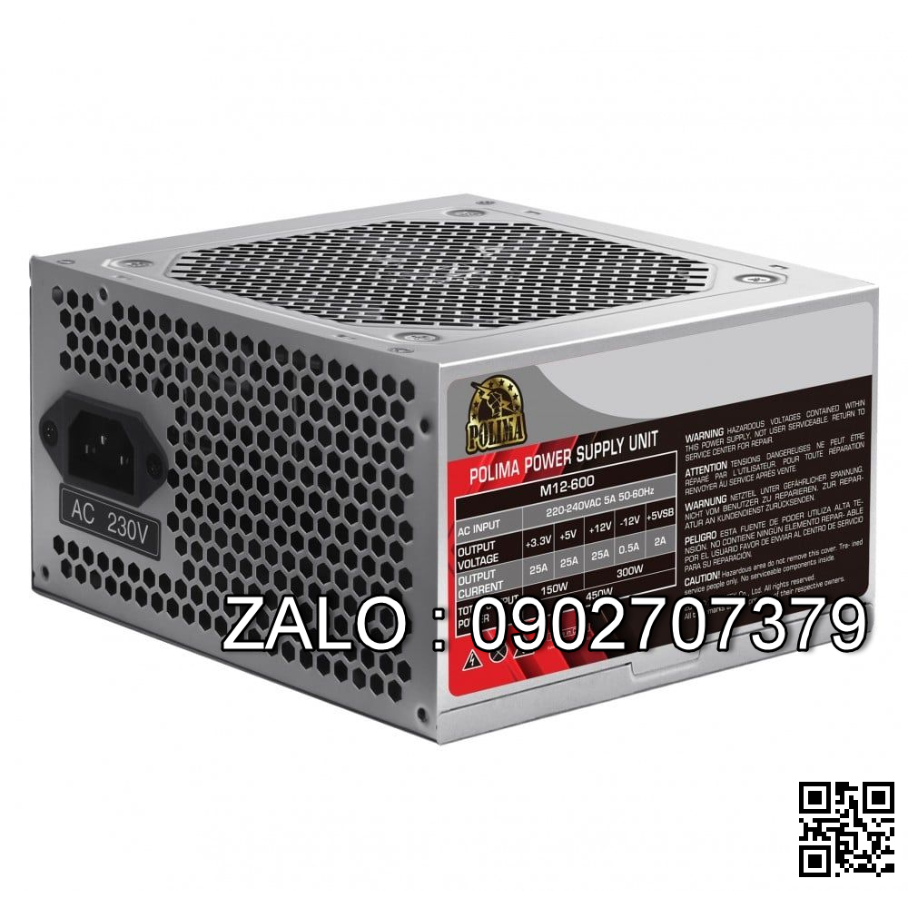 Nguồn Xigmatek M12 600 (200w) + Dây Nguồn