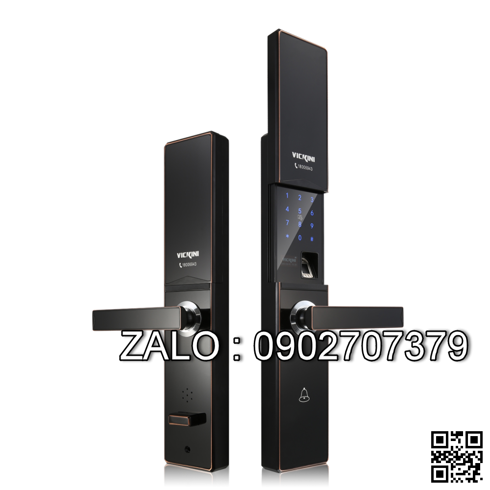 Khóa Cửa Điện Tử VICKINI 39801.001 GYM-AC nâu nho