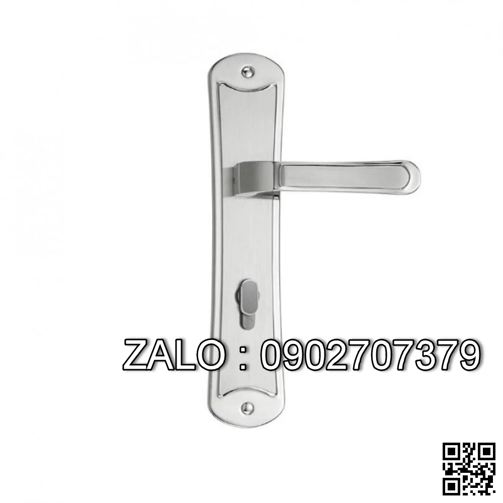 Khóa cửa nẹp Vickini 37920.101 inox bóng mờ ruột chốt